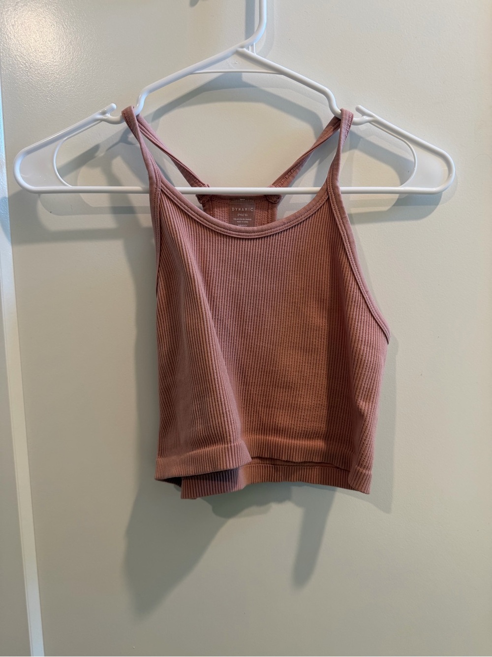 Ribbed Mauve Cropped Tank - Women